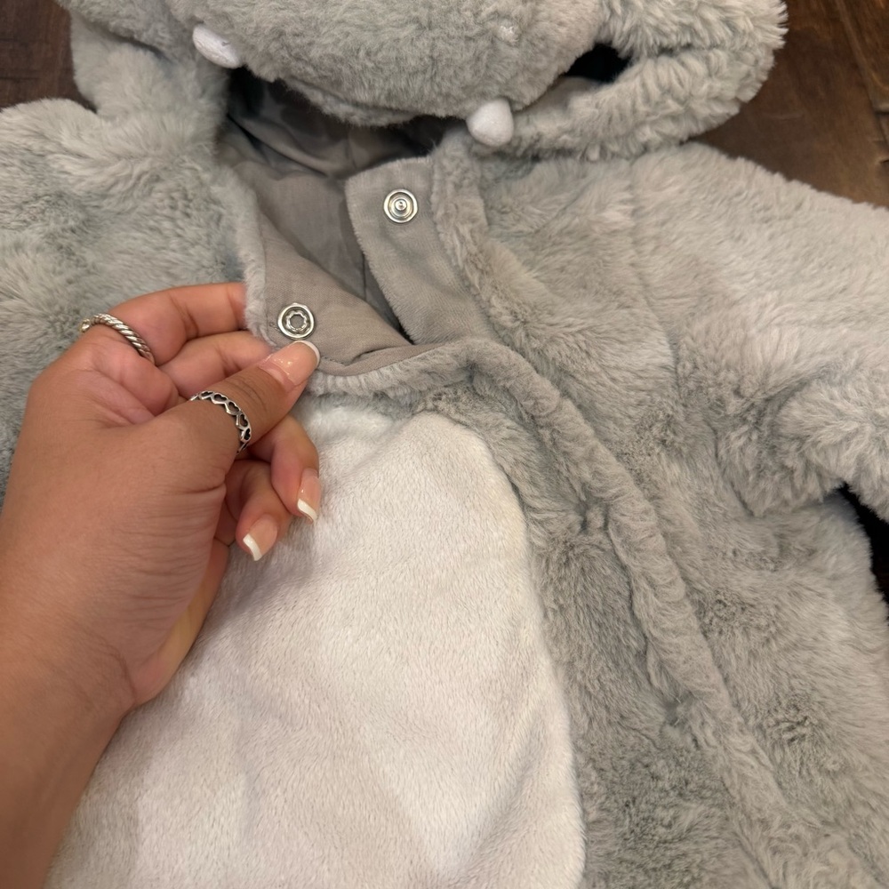 Pottery Barn Gray Hippo Baby Costume - Picture 5 of 14
